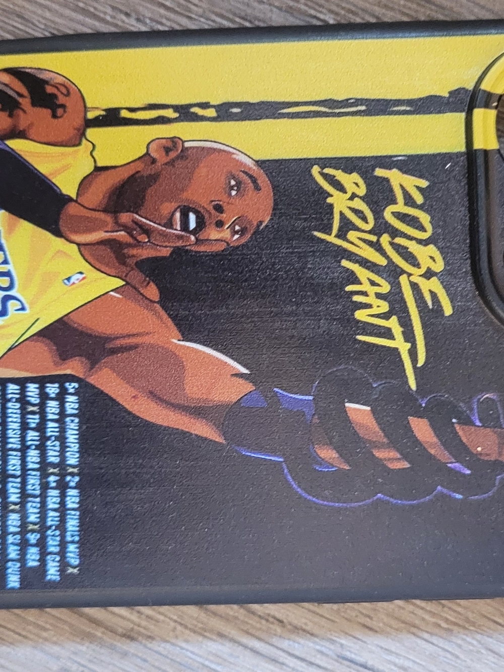 Kobe Bryant Graphic Basketball Iphone 14 Pro Max Phone Case - Yellow & Black